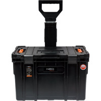 Модульный ящик для инструментов на колесах с ручкой NEO Tools 53х38х67 см modular system II 84-062