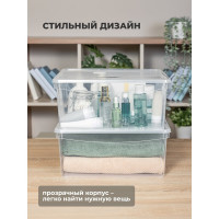 Комплект ящиков для хранения Econova 400х335х170 мм 3 шт, 18 л, бесцветный 43126980122