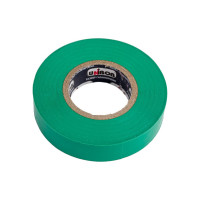 Изолента ПВХ UNIBOB 15 мм х 20 м, зеленая 211762