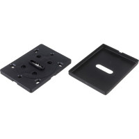 Декоративная накладка Fuaro ESC 486-S-auto RL с авт. шторками на сувальдный замок, черный BL-24, 1 шт. 42777