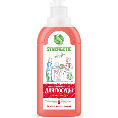 Средство для мытья посуды SYNERGETIC АРБУЗ, 500 мл 4623722258281 103055/14
