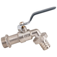 Кран шаровой AQUALINK водоразборный под шланг 3/4 W h ручка 3951 03951