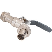 Кран шаровой AQUALINK водоразборный под шланг 3/4 W h ручка 3951 03951