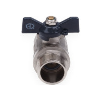 Шаровой кран AQUALINK вн-нар 1 B бабочка 01160