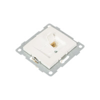 Механизм компьютерной розетки GUSI ELECTRIC RJ45, двойной, СУ, жемчуг С10К2-028