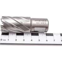 Сверло корончатое HSS по металлу (22х30/63 мм; Weldon 19) D.BOR CD-HSS-030-022-W