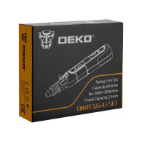 Аккумуляторный гравер DEKO DKRT3.6-Li SET 3.6 В, в кейсе 063-1400