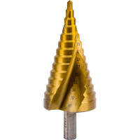 Сверло ступенчатое по металлу SPIRAL HSS-TiN 4-40х3/103 мм D.BOR SDSP-TIN-04-40-10