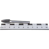 Бор-фреза форма F парабола с закругленной головой DC (10х20/65 мм; хвостовик 6 мм) D.BOR RB-DC-F-10-065-6