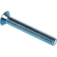 Винт ZAMETAL М6х40 потайн. гол., DIN 965, оц., 200 шт ZA513694