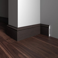 Напольный плинтус Decor-Dizayn ударопрочный, влагостойкий, венге 79х13х2400 мм 005-93SH