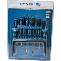 Набор отверток HOEGERT TECHNIK 18 шт, сталь S2 HT1S098
