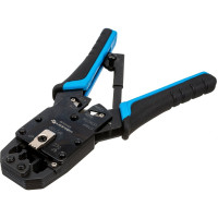 Пресс-клещи для обжима телефонных и компьютерных клемм HOEGERT TECHNIK 4P, 6P, 8P, 10P HT1P170