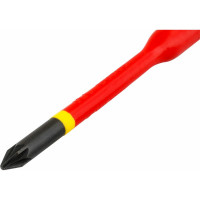 Диэлектрическая крестовая отвертка с тонким жалом NORGAU PZ1x80 мм, тип N172- PZ1x80 067074210