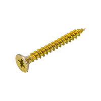 Универсальные шурупы ВИРТУОЗ 4,5х40 мм, потайная головка, желтый цинк 50 шт 27160