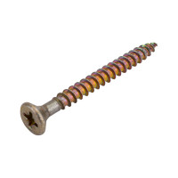 Универсальные шурупы ВИРТУОЗ 6,0х 60 мм, потайная головка, желтый цинк 10 шт 03034