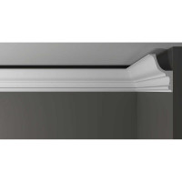 Потолочный карниз Decor-Dizayn ударопрочный влагостойкий под LED подсветку 120Х75Х2000 мм DD509