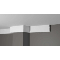 Потолочный карниз Decor-Dizayn ударопрочный влагостойкий под LED подсветку 80Х25Х2000 мм DD615