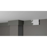 Потолочный карниз Decor-Dizayn ударопрочный влагостойкий под LED подсветку 80Х25Х2000 мм DD615