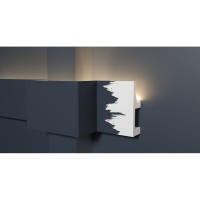 Потолочный карниз Decor-Dizayn ударопрочный влагостойкий под LED подсветку 80Х25Х2000 мм DD615