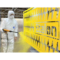 Ручная установка нанесения порошковой краски ETALON В400 с баком 50 литров 552502