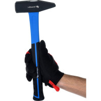 Слесарный молоток HOEGERT TECHNIK 800 г, с рукояткой из стекловолокна HT3B028