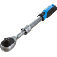 Трещотка HOEGERT TECHNIK телескопическая, с кнопкой 1/2, 72 зубца HT1R342
