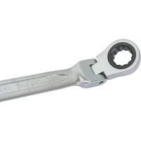 Комбинированный ключ HOEGERT TECHNIK шарнирный, с трещоткой 13 мм, 72T, сталь CrV HT1R053