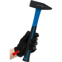 Слесарный молоток HOEGERT TECHNIK 1000 г, с рукояткой из стекловолокна HT3B029