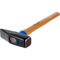 Слесарный молоток HOEGERT TECHNIK кованый, 1000 г, с деревянной рукояткой HT3B010