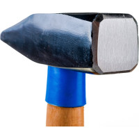 Слесарный молоток HOEGERT TECHNIK кованый, 1000 г, с деревянной рукояткой HT3B010