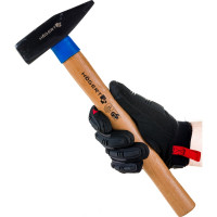 Слесарный молоток HOEGERT TECHNIK кованый, 1000 г, с деревянной рукояткой HT3B010
