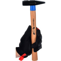 Слесарный молоток HOEGERT TECHNIK кованый, 300 г, с деревянной рукояткой HT3B003