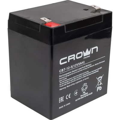 Аккумулятор  СВТ-12-5 (5.0 Ач; 12 В) CROWN CM000001652