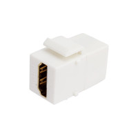 Вставка LANMASTER Keystone HDMI, мама-мама, 180 градусов, белая LAN-OK-HDMI-V-WH