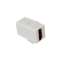 Вставка LANMASTER Keystone HDMI, мама-мама, 180 градусов, белая LAN-OK-HDMI-V-WH