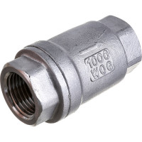 Клапан обратный LSCV 1/2″ Ду15 DN.ru Ру16 муфтовый, пружинный, нержавеющая сталь D100-00487