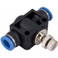 Фитинг-дроссель (пневмодроссель) цанговый 8 мм SHPI SCF 08