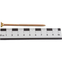 Набор для крепления ВИРТУОЗ дюбель 8х72Б U, шуруп 5х80 потайная головка, желтый цинк, 10 шт. 19312