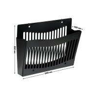 Настенный лоток Стамм черный ЛТ921