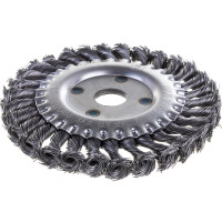 Щетка металлическая дисковая (150х22 мм; крученая проволока) для УШМ ЕРМАК 656-051