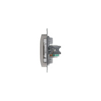 1-местный механизм компьютерной розетки Systeme Electric Glossa RJ45 категории 5е платина GSL001281K