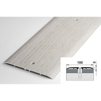 Порог прямой алюминиевый (100 мм; 0.9 м; декоративный; дуб Арктик) Лука УТ000001729