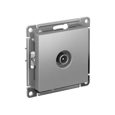 Механизм оконечной TV розетки Systeme Electric AtlasDesign 1DB алюминий ATN000391