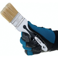 Кисть DECOR Black White универсальная 50х15мм, светлая смешанная щетина, 2К ручка 880-050