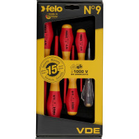 Набор диэлектрических отверток Felo SL/PZ, отвертка тестер сети, 6 шт 91396198