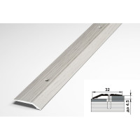 Порог разноуровневый алюминиевый (32 мм; 0.9 м; декоративный; дуб арктик) Лука УТ000002486