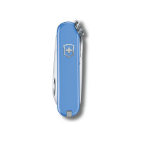 Нож-брелок Victorinox Classic SD Colors Summer Rain 58 мм, 7 функций, голубой 0.6223.28G