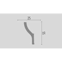 Карниз П15 Де-Багет 55/25 00000002864