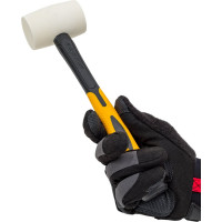 Киянка Pobedit белая, обрезиненная рукоять 70% фиберглас 225 гр  2541325